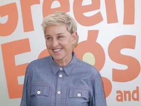 Ellen DeGeneres attends the premiere of Netflix's "Green Eggs And Ham" at Hollywood American Legion on November 03, 2019 in Los Angeles, California.