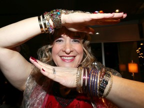 Charity Chix Adelina Trottier dances with her bangles during Bollywood Nights in support of Children's Safety Village.