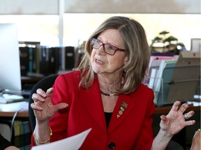 Doris Grinspun, CEO of the Registered Nurses' Association of Ontario (RNAO) during a visit to the Toldo Education building Tuesday.