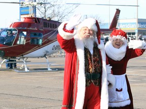Over 2,000 attended Santa and Mrs. Claus' arrival via helicopter at Devonshire Mall Sunday.