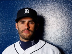 J.D. Martinez #28 of the Detroit Tigers poses during photo day at Joker Marchant Stadium on February 27, 2016 in Lakeland, Florida.