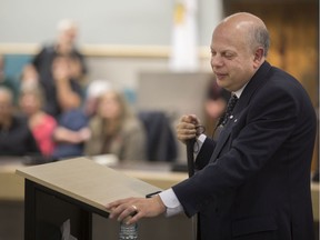 David Lepofsky, a prominent champion of accessibility and the rights of persons with disabilities, speaks at an event hosted by the Essex County Accessibility Advisory Committee at the Civic Centre, Tuesday, Nov. 5, 2019.