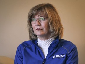 Brenda Brunelle, a member of SNAP (Survivors Network of Those Abused by Priests) is shown at her Windsor home on Tuesday, November 26, 2019.