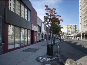 The location for a proposed cannabis retail store is pictured at left, at 545 Ouellette Avenue, Monday, November 18, 2019.