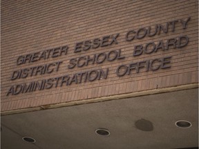 The Greater Essex County District School Board Administration Building is pictured Wednesday, Nov. 22, 2017.