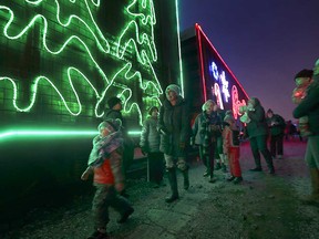 Windsorites enjoy the CP Holiday Train at the rail yard on Janette Avenue at Erie Street West on Nov. 30, 2018.