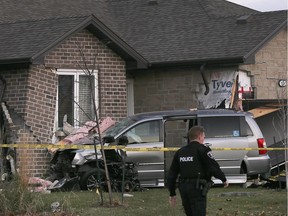 Windsor Police closed Pillette Road for more than two hours on Nov. 9, 2019, between Grand Marais and Somme Avenue after a man crashed his van into a house.