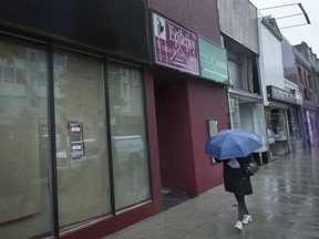 The proposed cannabis retail store location at 545 Ouellette Ave. is shown Oct. 31, 2019.