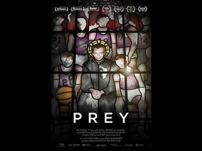 Poster for the documentary film Prey by Windsor's Matt Gallagher. Winner of both the jury prize and the audience prize at Hot Docs 2019, the film follows the victims of William Hodgson Marshall as they seek justice against the Catholic church.