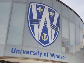 The University of Windsor sign.