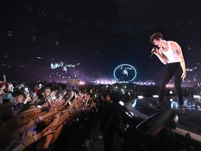 Shawn Mendes performs on stage at Rogers Centre on September 6, 2019 in Toronto, Canada.