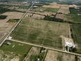 An aerial view of the future location of the Windsor-Essex megahospital at County Road 42 and 9th Concession Rd. Photographed July 2015.