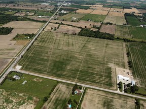 The proposed site for the new Windsor mega hospital at the corner of County Road 42 and the 9th concession is seen in Windsor on July 15, 2015.