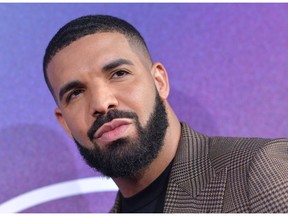 Executive Producer US rapper Drake attends the Los Angeles premiere of the new HBO series "Euphoria" at the Cinerama Dome Theatre in Hollywood on June 4, 2019.