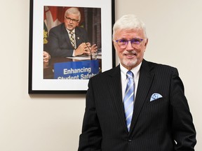 Chatham-Kent-Leamington MPP Rick Nicholls is shown in his Chatham consituency office following a year-end interview on Dec. 20. Tom Morrison/Chatham This Week