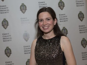 Dr. Jennifer Bondy, the newly installed president of the Essex County Medical Society, is pictured during a gala at the St. Clair Centre for the Arts, Wednesday, Dec. 4, 2019.