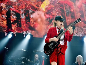 Guitar player Angus Young of AC/DC performs during the AC/DC Rock Or Bust Tour at Madison Square Garden on Sept. 14, 2016 in New York City. (Mike Coppola/Getty Images)