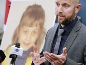 Windsor police Det. Scott Chapman speaks during a news conference at police headquarters on Friday to announce the closing of a nearly 50-year-old homicide cold case. Police said the killer of Ljubica Topic, 6, recently died without ever having been charged for her brutal murder.