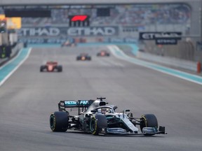 Formula One F1 - Abu Dhabi Grand Prix - Yas Marina Circuit, Abu Dhabi, United Arab Emirates - December 1, 2019 Mercedes' Lewis Hamilton during the race.