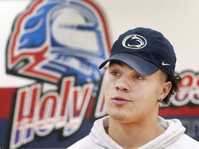 After 19 months of weighing offers, four-star tight end prospect Theo Johnson, from Holy Names high school, announced on Monday he will attend Penn State University.