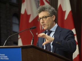 Peter Weltman, Ontario's Financial Accountability Officer, released Ontario Health Sector: 2019 Updated Assessmentof Ontario Health Spending at Queen's Park this morning,  in Toronto, Ont. on Wednesday March 6, 2019.