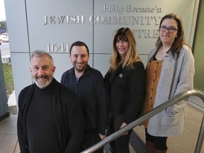 The Windsor Jewish Federation & Community Centre has announced a significant donation to the organization. Local philanthropist Al Quesnel has donated $2 million to the centre. Centre staff members Jay Katz, left, Richie Kamen, Cindy Armeland Clemens and Louise Bacon are shown at the centre on Wednesday, December 4, 2019.