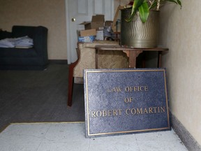 Office of lawyer Robert Comartin at 11886 Tecumseh Road East, Unit 2, Tuesday.