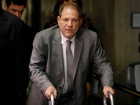 Film producer Harvey Weinstein arrives at New York Criminal Court for his sexual assault trial in the Manhattan borough of New York City, New York, U.S., January 7, 2020. REUTERS/Brendan McDermid