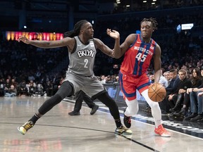 Detroit Pistons reportedly dealt small forward Sekou Doumbouya (45), the club's first-round pick in 2019, on Friday.