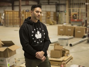 Dan Crosby, who owns Canadian Protein, is pictured at the future home of his latest venture, Purefusion Cannabis, in Tecumseh, Ont., Tuesday, January 14, 2020.