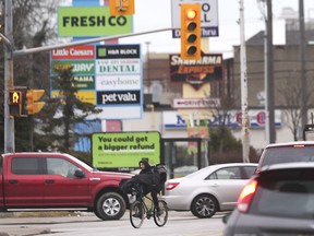 Traffic is shown along Tecumseh Rd. E. in Windsor, on Tuesday, January 28, 2020.