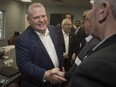 Premier Doug Ford attends a roundtable meeting at the Windsor-Essex Regional Chamber of Commerce, Tuesday, January 21, 2020.