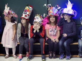 The 11th annual Hats on for Healthcare event kicked off on Wednesday, January 29, 2020 at Monseigneur Jean Noel Elementary School in Windsor. Students are shown during the event.