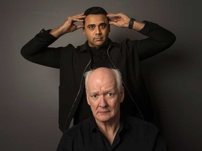 Improvisational comedian Colin Mochrie (front) combines abilities with hypnotist Asad Mecci for their show Hyprov: Improv Under Hypnosis. Coming to Windsor's Chrysler Theatre Jan. 25, 2020.