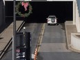 A vehicle enters the Windsor-Detroit Tunnel heading towards the American point of entry, Monday, January 6, 2020.