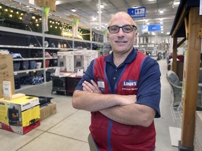 Lino Tesolin, manager of the east Windsor Lowe's is shown on Thursday, January 30, 2020 at the store.