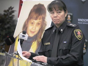 Windsor Police Chief Pam Mizuno is shown during a news conference on Friday, Dec. 13, 2019, to announce that the 50 year-old murder case of Ljubica Topic has been solved. The killer's identity was never revealed to the public.