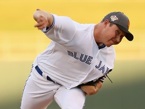 Pitcher Nate Pearson delivers during the 2018 Arizona Fall League All-Star Game in Surprise, Ariz. Pearson, the Blue Jays’ first-round pick in 2017, will have a chance to strut his stuff at the MLB level during spring training. (GETTY IMAGES)