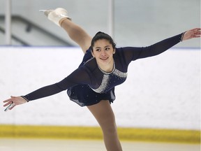 Adrianna James-Parker competes at the Skate Ontario Super Series held at the Vollmer Complex in LaSalle on Friday.