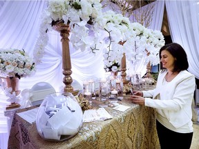 Magdalena Diaconu of Diva Floral Designs is shown at the Wedding Extravaganza event at the Caboto Club in Windsor on Sunday, Jan. 19, 2020.
