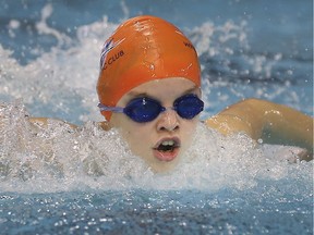 The Windsor Aquatic Club celebrated its 50th Anniversary on Jan. 25, 2020, at the Windsor International Aquatic and Training Centre. A member of the club is shown training during the event.