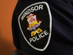 A Windsor Police Service badge in 2018.