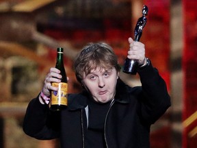Lewis Capaldi receives the award for Song of the Year for 'Someone You Loved' at the Brit Awards at the O2 Arena in London, Britain, February 18, 2020