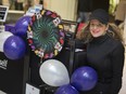 Luciana Rosu-Sieza, executive director at the Bulimia Anorexia Nervosa Association, is pictured at their information booth at Devonshire Mall as they launch their eating disorder awareness week, Saturday, February 1, 2020.