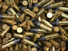 A box full of Remington Thunderbolt .22LR cartridges is shown in this October 2012 file photo.