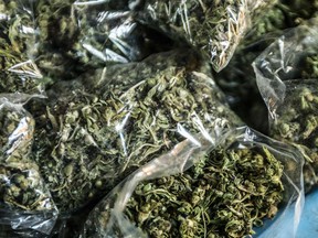 Illicit dried cannabis in South Africa is shown in this November 2019 file photo.