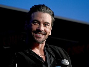 Skeet Ulrich speaks on stage during the Riverdale Special Video panel during New York Comic Con 2019 - Day 4 at Hulu Theater at Madison Square Garden on October 6, 2019 in New York City.