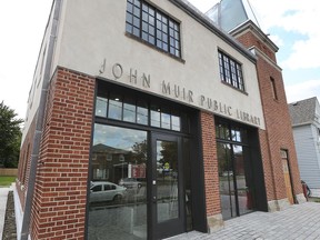 The exterior of the John Muir Public Library in Sandwich Town is shown on Oct. 7, 2019.