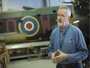 Don Christopher, acting president of the Canadian Historical Aircraft Association, talks about the ongoing restoration efforts of the historic Lancaster bomber, Thursday, Feb. 27, 2020.