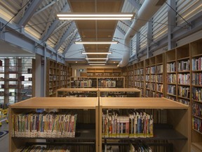 An interior view of the Windsor Public Library John Muir branch is shown on Nov. 19, 2019.